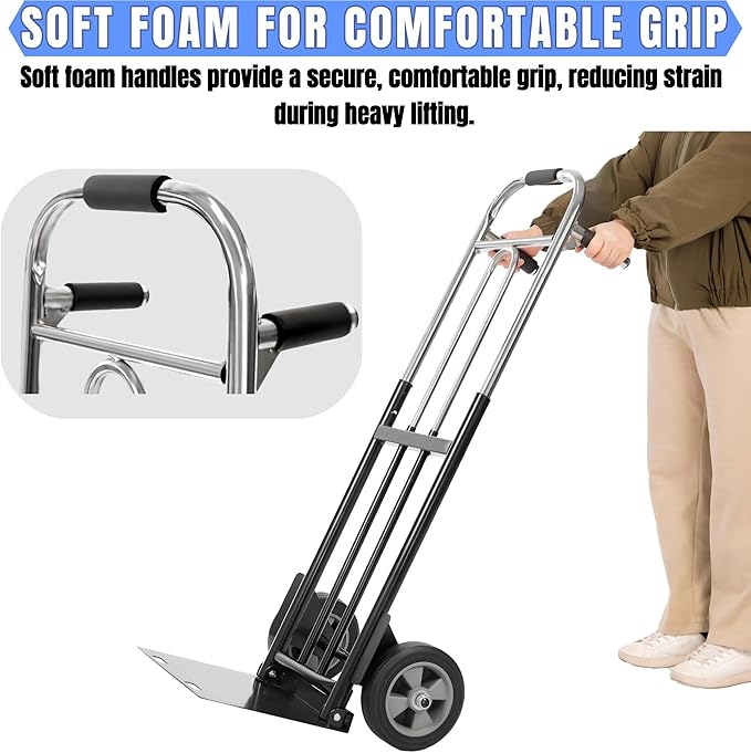 Folding Hand Truck Dolly - 600 LB Capacity - Image 5