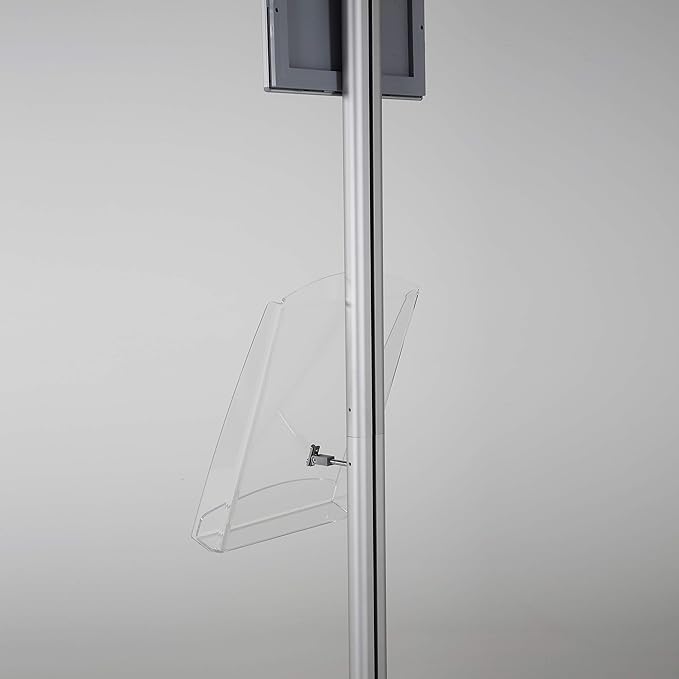 M&T Displays Free Standing Aluminum Display Stand Single Sided Document - Image 7