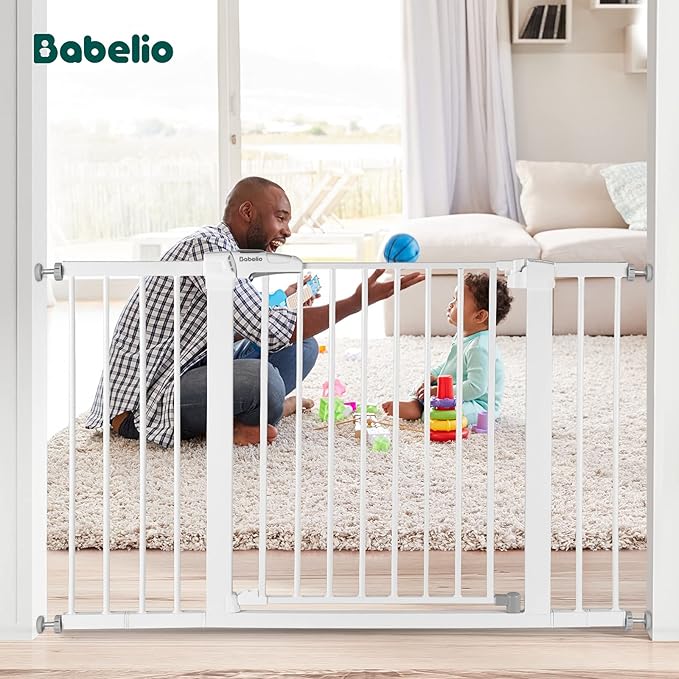 Babelio Baby Gate, 29-48 Inch Auto Close Pet Gate PressGuard P7, Easy Install - Image 2