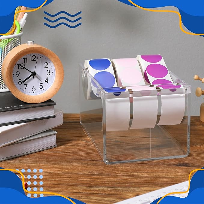 1 Pcs Adjustable Label Dispenser 3 Disks Sticker Roll Holder Sticker Dispenser - Image 4