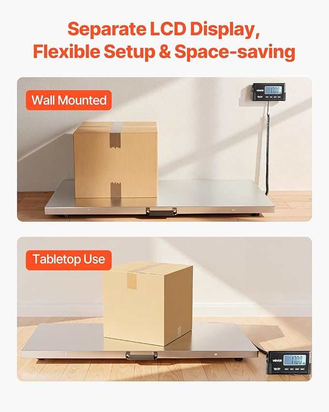 VEVOR Digital Shipping Scale, 0.1 lbs High Accuracy, 660 lbs Postal Scale - Image 4