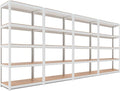 HOMEDANT House 5 Tier Laminated Metal Shelving Unit Adjustable Storage Utility by TheBestOrganizingSolution