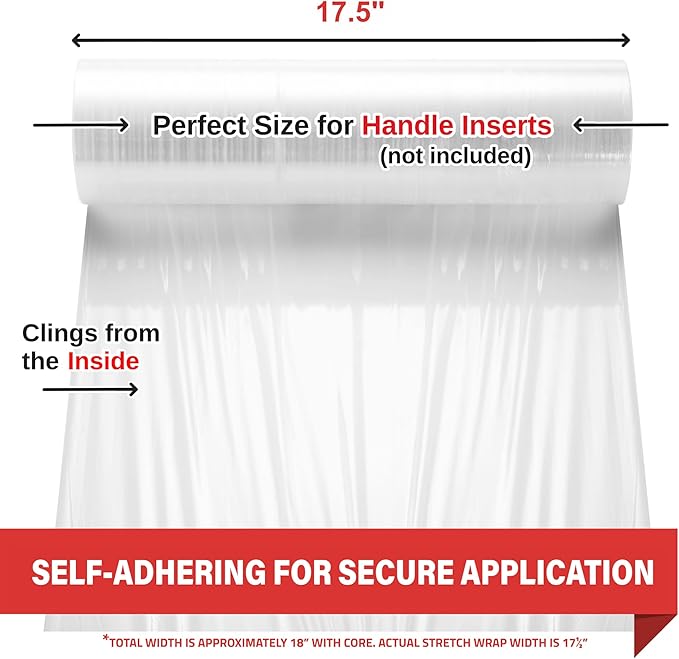 Simply Cool Stretch Wrap Industrial Strength Extra Thick 17.5" 1100 SqFt 80 - Image 3