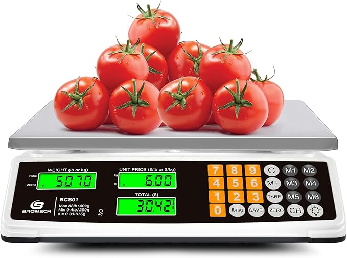 Price Computing Scale 88lb/40kg Commercial Food Scale by BROMECH