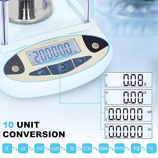 Lab Scale 500g*0.001g, High Precision Accurate Analytical Balance - Image 3