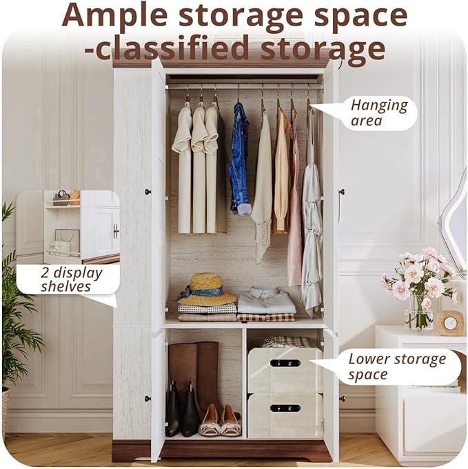 IRONCK Armoire Wardrobe Closet - Image 7