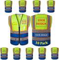 BeautyWill Custom Logo Safety Vest Class2 High Visibility Reflective Vest by BeautyWill
