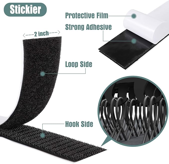 Navona 27Ft x 2 Inch Hook and Loop Strips - Image 3