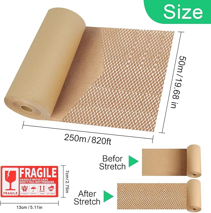Honeycomb Packing Paper Roll - Image 2