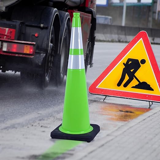 OrangeStar 36" Large Traffic Cones 4-Pack, Weighted Base - Image 4