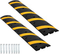 6FT Heavy Duty Recycled Rubber Speed Bump, 2 Pack 25, 000 Lbs Capacity Modular by Unknown