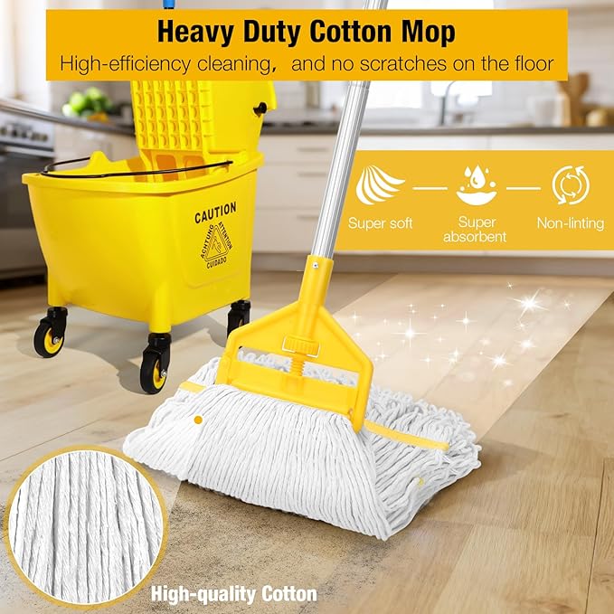 35 Qt Commercial Mop Bucket - Image 5