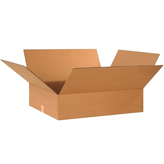 TAPE LOGIC 24x20x6 Flat Corrugated Boxes, 24L x 20W x 6H, Storage Box by TapeLogic