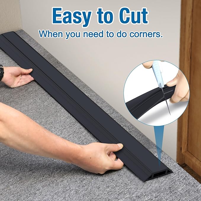 Eapele Floor Cord Cover 6.5ft Cord Covers - Image 4