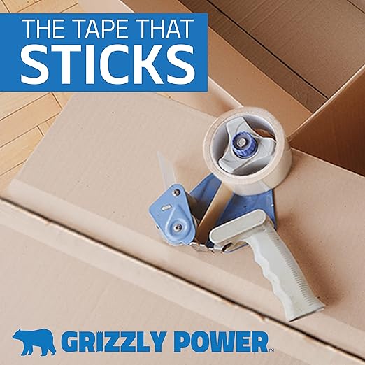 Grizzly Power Clear Packing Tape | Heavy Duty Packing Tape | 2.8mil Thick - Image 9
