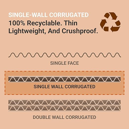 Aviditi White Corrugated Cardboard Mailing Boxes, Small Cardboard Boxes - Image 4
