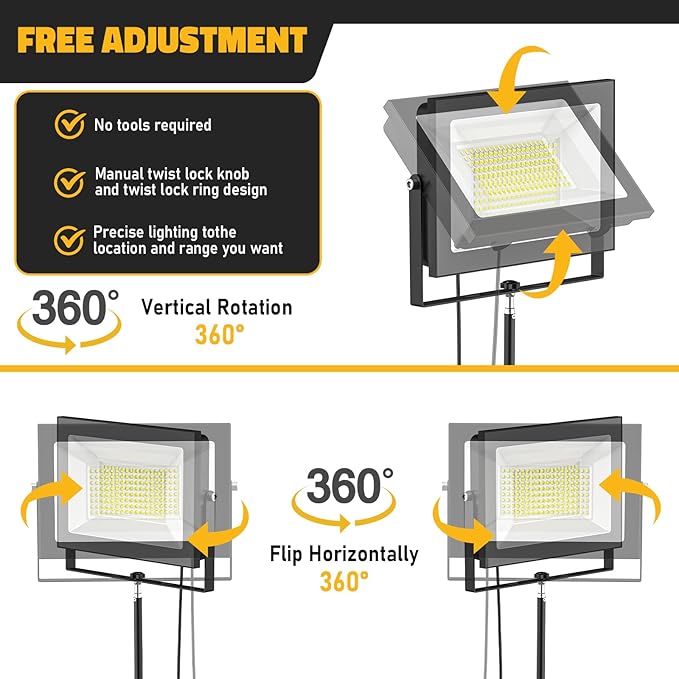 LIVOWALNY 11000 lm LED Work Lights - Image 3