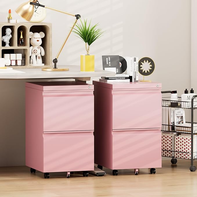 Aobabo 2 Drawer File Cabinet - Image 2