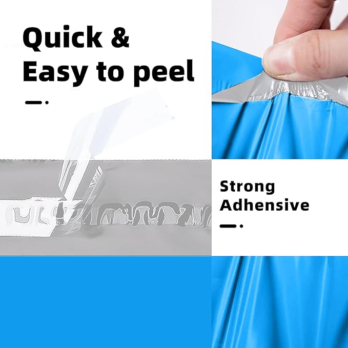 POLYSELLS 500 pcs 14.5x19 Inches Blue Poly Mailers Shipping Envelopes, Strong - Image 3