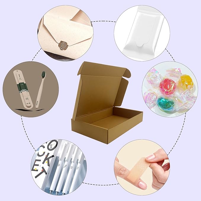 12x7x2 inches Shipping Boxes Bulk 25 Pack Brown, Corrugated Cardboard Box - Image 6