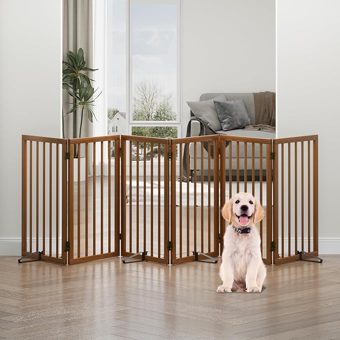 Dog Gates for Doorways, Tall Dog Gate Indoor, Foldable Pet Gates for Doorways - Image 6