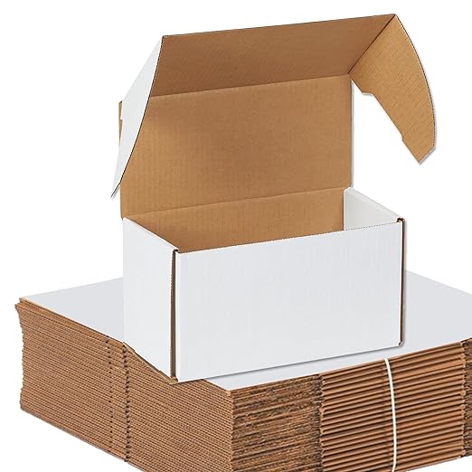 Box USA 10" Deluxe Shipping Boxes, 10 1/2"L x 5"W x 6"H, Gifts or Bulk Business by BOXUSA