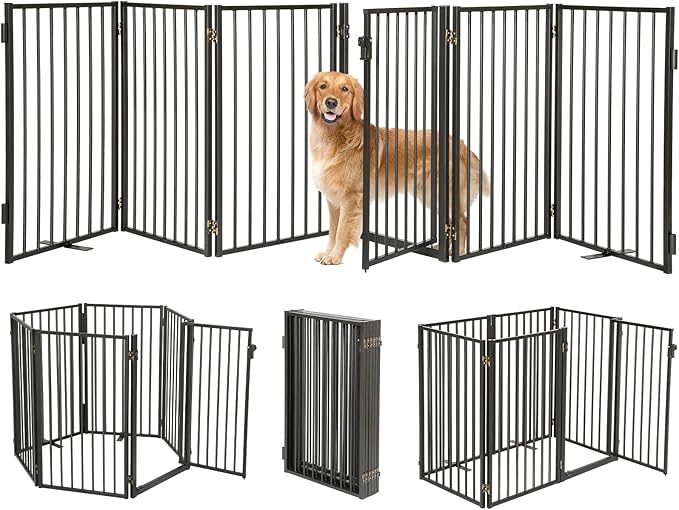 Metal Freestanding Dog Gates by WeLovePetsAsMuchAsYouDo