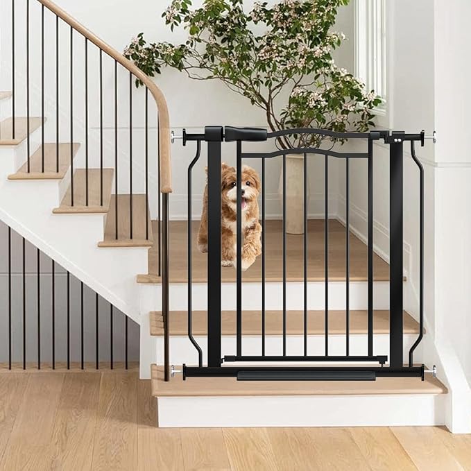 30" Tall Narrow Baby Gate for Doorways No Drill 29.5-33.8" Wide, Auto Close - Image 8