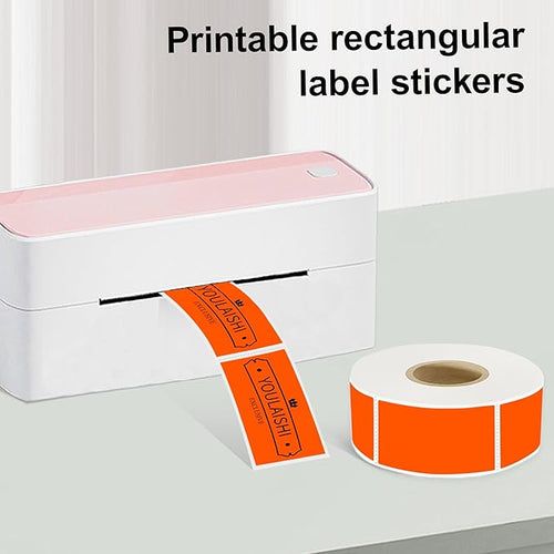 1x2 inch Label Stickers Roll for Thermal Printer 500PCS Colored Removable - Image 2
