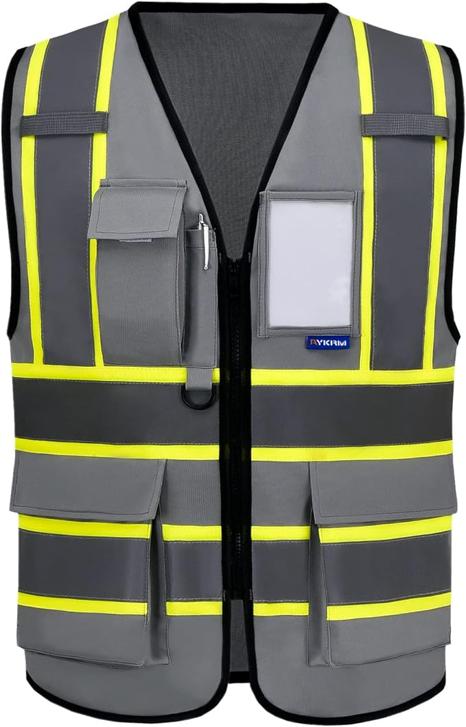 AYKRM 11 color High Vis Reflective Safety Vest by AYKRM