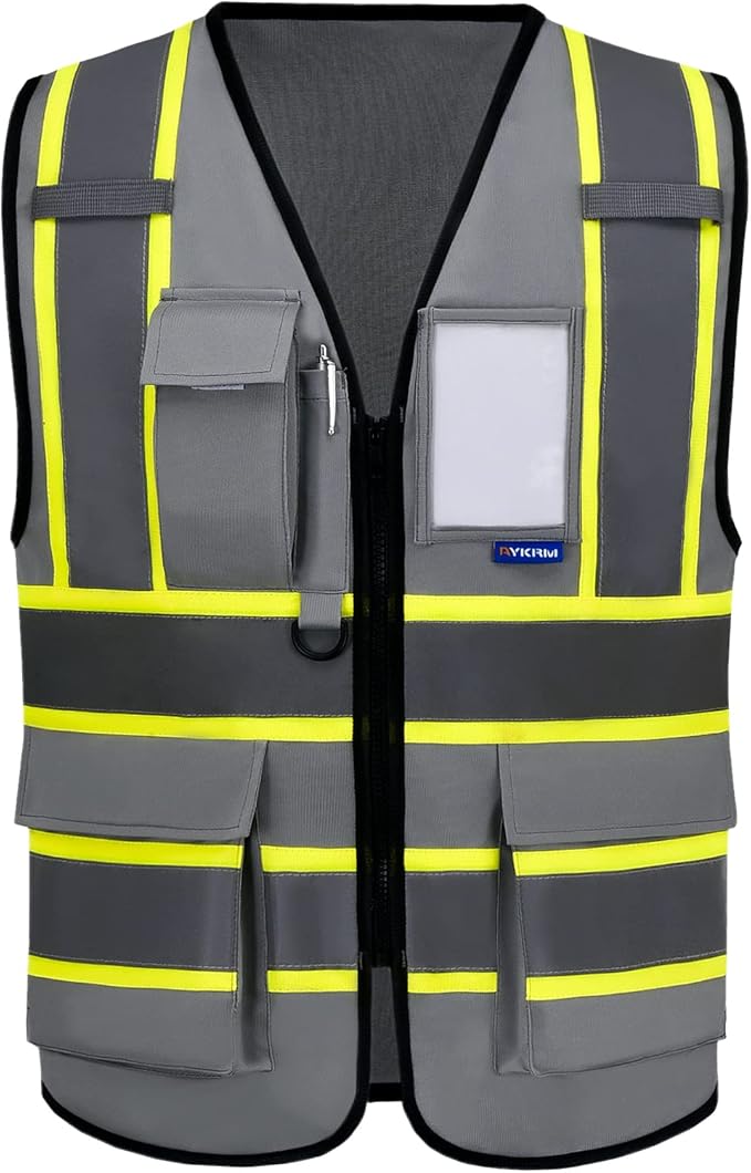AYKRM 11 color High Vis Reflective Safety Vest by AYKRM