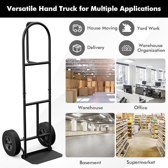 Goplus Hand Truck, P-Handle Hand Truck Dolly - Image 7