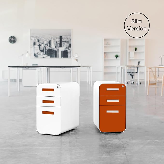 Laura Davidson Furniture Stockpile Slim 3-Drawer Mobile File Cabinet - Image 7