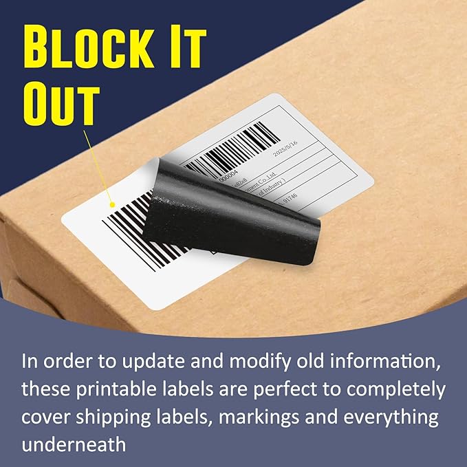 L LIKED 2.25" x 1.25" Direct Thermal Labels, Permanent Adhesive Barcode Address - Image 3
