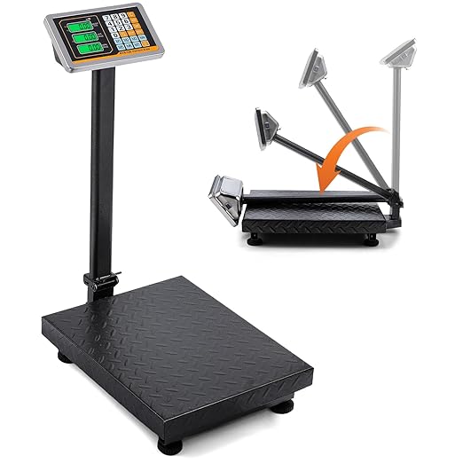 Bonvoisin Digital Platform Scale 660LBs Heavy Duty Floor Scale KG/LB Switchable by Bonvoisin