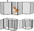 Metal Freestanding Dog Gate Outdoor-6 Panels by Unknown