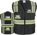 BeautyWill Custom Safety Vest Customized Logo Class 2 High Visibility by BeautyWill