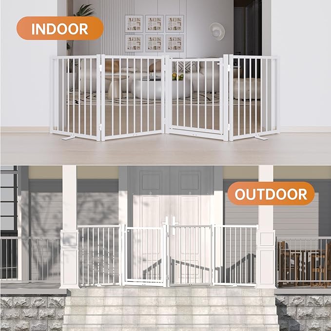 Full Metal Freestanding Dog Gate - Image 7