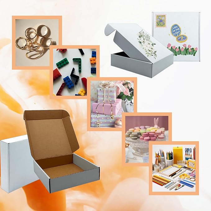 8x8x2 Inches Shipping Boxes Set of 25, E-Commerce Packaging Mailing Boxes Gift - Image 2
