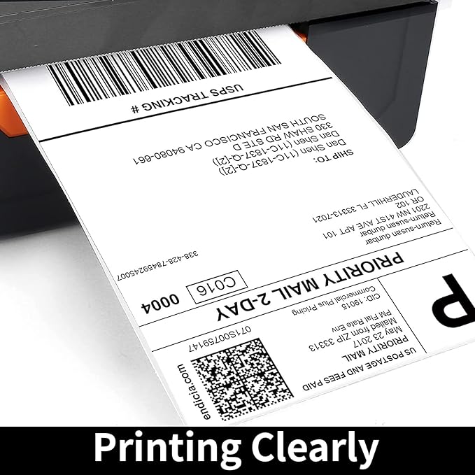 FungLam 6 Rolls 4"x6" Thermal Shipping Labels, 250 Labels/1 Roll, Perforated - Image 5