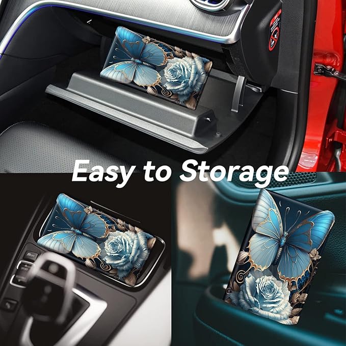 Car Registration and Insurance Holder, Leather Car Glove Box Organizer - Image 4