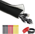 Flexible Neoprene Cable Management Sleeve 5ft by CableGeeker
