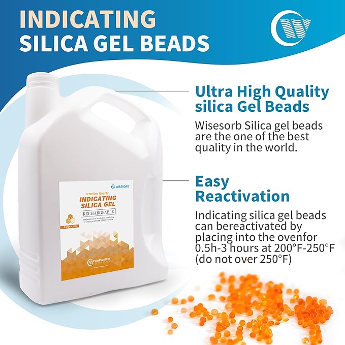 Orange Premium Indicating Silica Gel Beads - Image 3