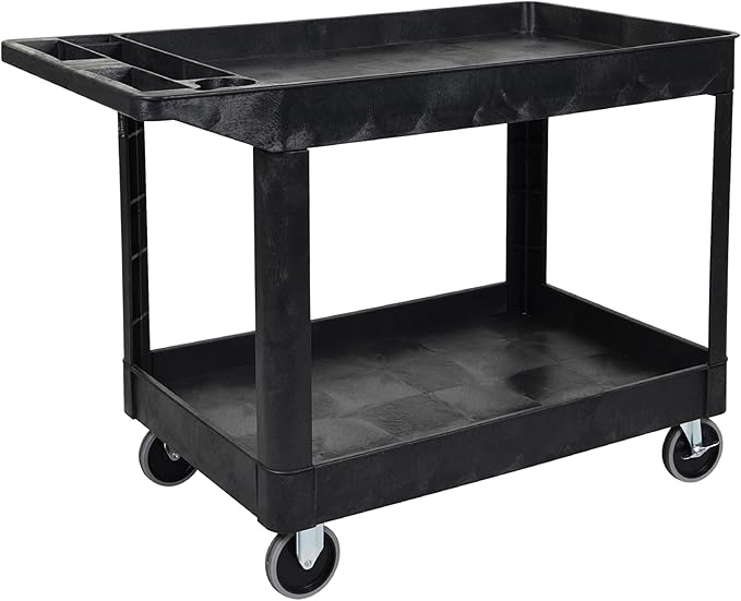 Tubstr Extra Large Two-Shelf Utility Cart by StandSteady
