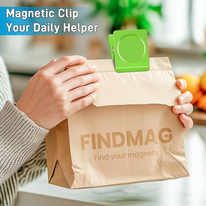 FINDMAG Extra Large Clip Magnets, 4 Pack Coloful Magnetic Christmas Light Clips - Image 5