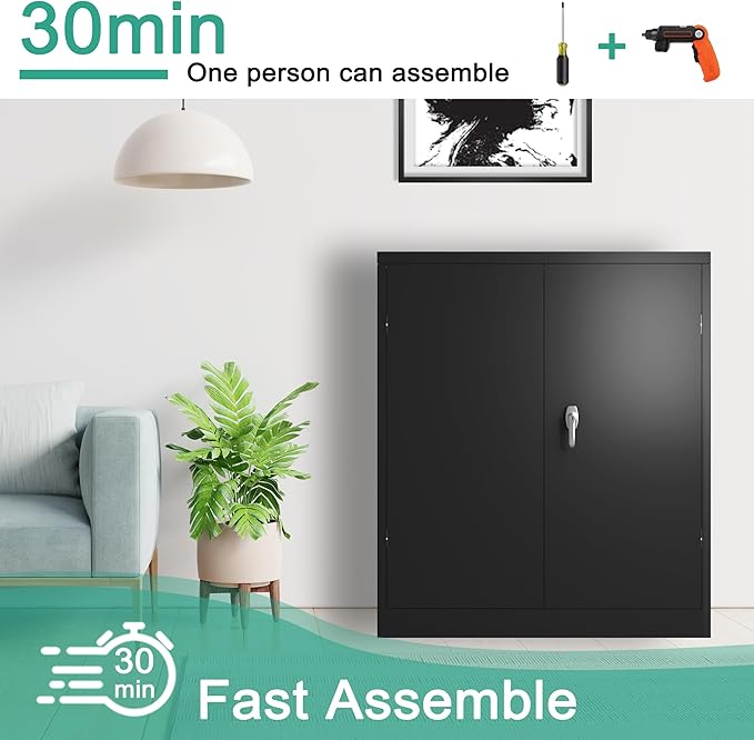 Locking Garage Storage Cabinet - Image 5