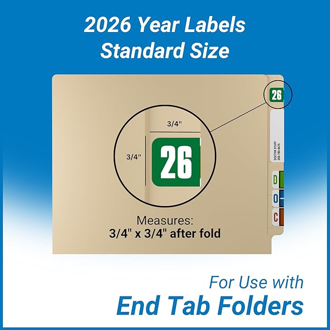 2026 Year Labels, Doctor Stuff 2026 Chart Stickers, Safeguard Style, USA Made - Image 3