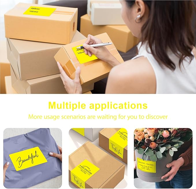 300per Roll 3 X 5 Inch Printable Rectangle Color Coding Labels, Adhesive Color - Image 6