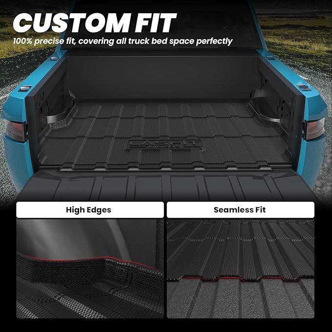 LASFIT Bed Mat for Rivian 2022-2026 R1T Truck Bed, All Weather 4.5 ft Pick up - Image 4