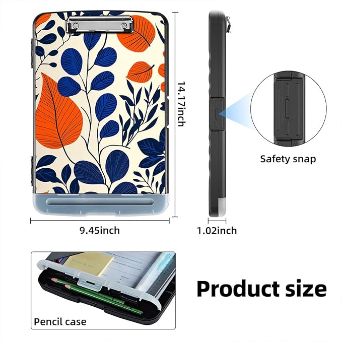 Clipboard with Storage Box & Pen Holder, Heavy Duty Clip Boards 8.5x11 - Image 2